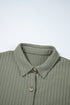 Cozy Ribbed Knit Long Sleeve Drop Shoulder Button Down Shacket